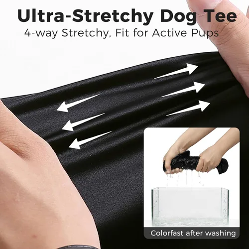 Miniatura 3 de BINGPET Camisas de Perro Policía, Camiseta de Perro Suave de Algodón, Traje Transpirable y Ligero para Perro Camiseta Sin Mangas Chaleco, Ropa