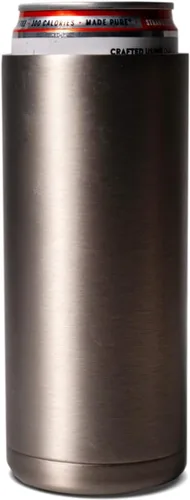 Miniatura 20 de Enfriador de latas para cerveza, refrescos, agua con gas, acero inoxidable aislado al vacío para latas de 12 onzas (rosa, delgado)