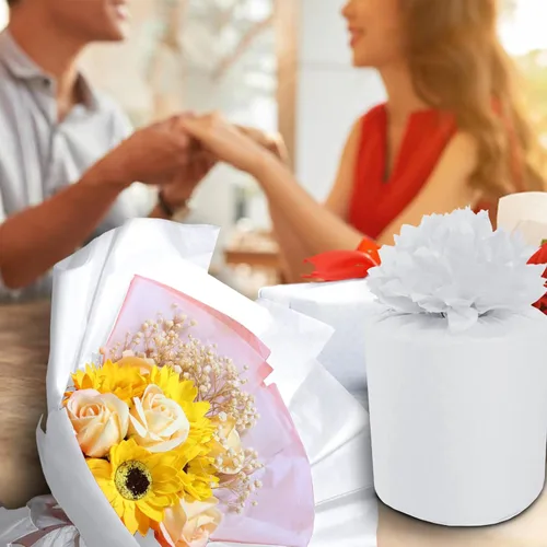Miniatura 6 de Jkopsnr 100 hojas de papel de seda blanco de 20 x 14 pulgadas, papel de seda para bolsas de regalo, papel de seda a granel para manualidades