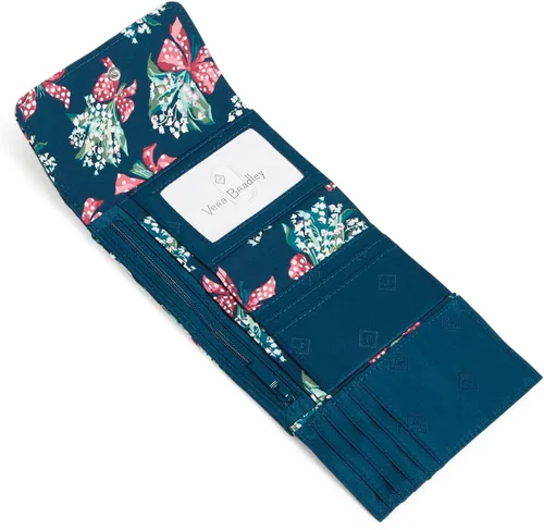Miniatura 3 de Cartera compacta Riley de algodón para mujer con protección RFID