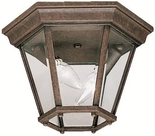 Miniatura 3 de Kichler 9850BK Madison - Lámpara de techo para exteriores, 2 luces, color negro
