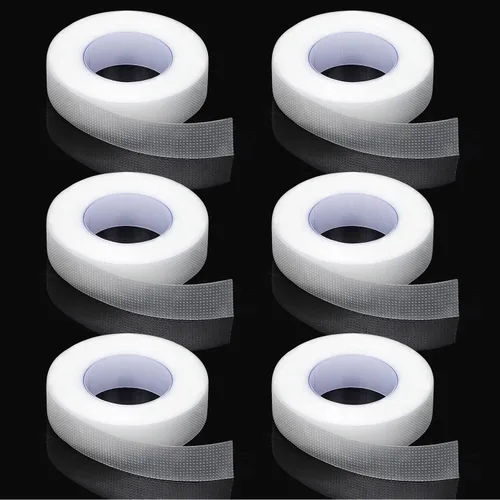 Miniatura 10 de 6 rollos de cinta adhesiva para pestañas, cinta adhesiva de tela para extensión de pestañas, cinta de microporo transpirable de tela
