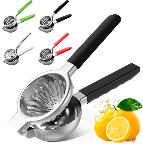 Miniatura 18 de Lemon Squeezer Large, Lemon Squeezer Juicer Stainless Steel, Heavy Duty Manual Citrus Juicer Hand Press, Kitchen Tools Lime Squeezer Bar Tool, Easy