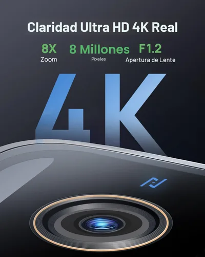 Miniatura 3 de Anona Cámaras de seguridad solar 4K inalámbricas para exteriores, alimentación permanente con panel solar, visión nocturna a color de 8 MP