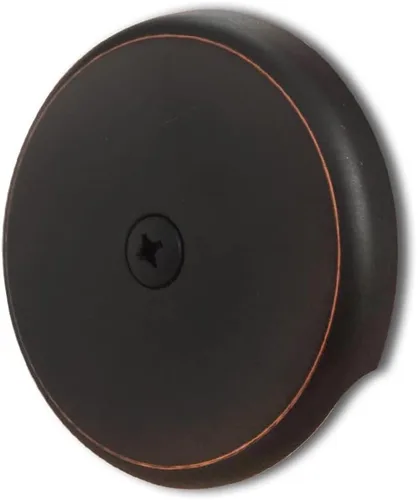 Miniatura 8 de Placa de desagüe de bañera de un solo orificio con tornillos a juego, fácil de instalar, cromado chapado Cromo chapado