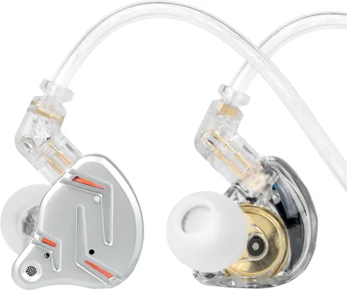 Miniatura 10 de KZ ZSN Pro - Auriculares para videojuegos, monitor intrauditivo de alta fidelidad, sonido estéreo, auriculares IEM, cancelación de ruido, Gris