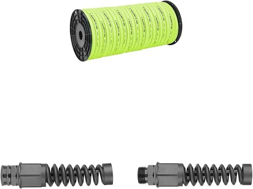 Flexzilla Manguera Pro, carrete de plástico a granel, 5/8 pulgadas x 250 pies, ZillaGreen & Pro Manguera de agua reutilizable, hembra y macho, 5/8