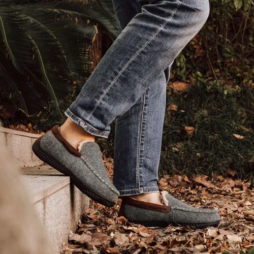 Miniatura 6 de RockDove Hearthfire - Pantuflas de espuma viscoelástica para hombre
