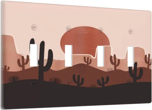 Miniatura 49 de Placa de pared de 1 cuadrilla, diseño de playa, océano, amanecer, mar, atardecer, cubierta de interruptor de luz en blanco, decorativo, sin