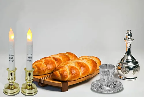 Miniatura 5 de Ner Mitzvah Kidush Taza y bandeja – Taza de vino niquelada de alta calidad – para Shabat y Havdalah – Judaica Shabbos y regalo de vacaciones
