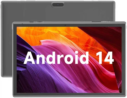 Tableta de 10 pulgadas Android 14 Tablets 10" Tableta Computadora 6GB RAM 32GB ROM 1TB Expand, 2MP+8MP Cámaras Duales WiFi-6 Bluetooth, 1280x800 IPS