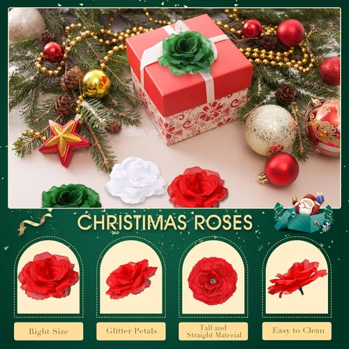 Miniatura 3 de Yunlly 100 Piezas Flores Artificiales Rosas de Seda Falsas Ramo de Rosas de Tallo Largo Boda Fiesta Decoración del Hogar para Bricolaje Baby Shower