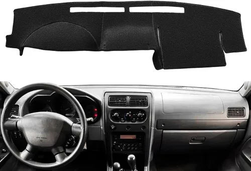 Miniatura 2 de Yiz Funda para salpicadero de ajuste personalizado para Nissan Frontier Xterra 2002 2003 2004 (Negro) J158