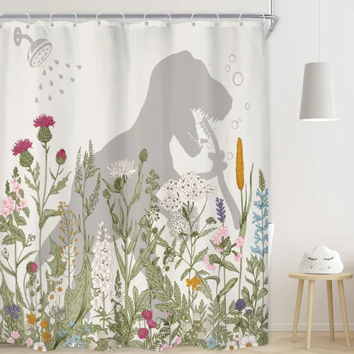 Miniatura 10 de Juego de cortinas de ducha divertidas con diseño de calavera y esqueleto de Halloween para baño, 60 pulgadas de ancho x 71 pulgadas de alto