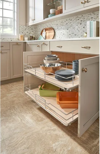 Miniatura 7 de Rev-A-Shelf Estante organizador extraíble de superficie sólida con cierre suave