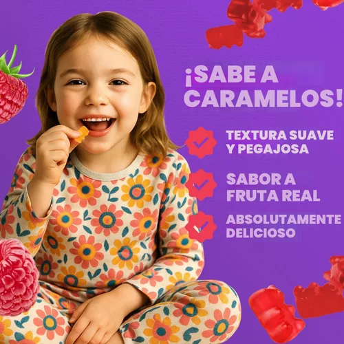 Miniatura 5 de Gomitas de magnesio para niños, sin azúcar, suplemento de gomitas de magnesio calmantes para niños, masticables calmantes de magnesio sin azúcar