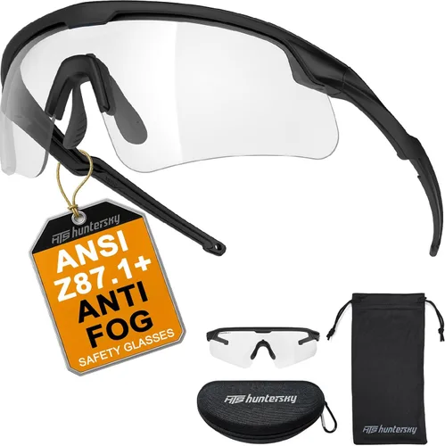 Miniatura 10 de HTS HUNTERSKY Gafas de Protección Ocular Antiniebla Deportivas de Seguridad para Mujeres y Hombres para Correr, Ciclismo, Conducción, Pickleball