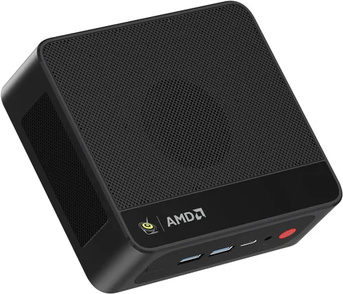 Beelink Mini PC SER5 MAX con AMD Ryzen 7 7735HS, 24GB LPDDR5 1TB NVMe M.2 SSD, salida de pantalla triple DP/HDMI/Type-c, WiFi6, BT5.2, LAN 2.5G,