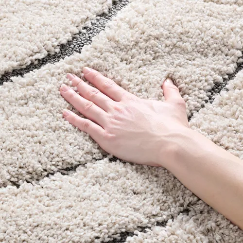 Miniatura 36 de SAFAVIEH Colección Florida Shag - Alfombra de acento de 2'3" x 4', color crema y beige, sin desprendimiento y de fácil cuidado, 1.2 pulgadas