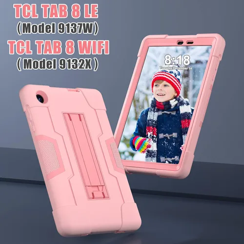 Miniatura 2 de Bingcok Funda TCL TAB 8 LE para niños, funda híbrida resistente de cuerpo completo a prueba de golpes para TCL Tab 8 LE (modelo: 9137W) 2023/TCL Tab