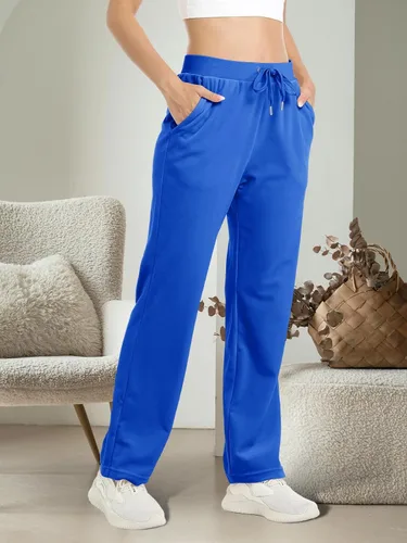 Miniatura 5 de TACVASEN Pantalones deportivos casuales para mujer, pantalones deportivos de terciopelo de vellón para correr, entrenamiento, descanso, pantalones