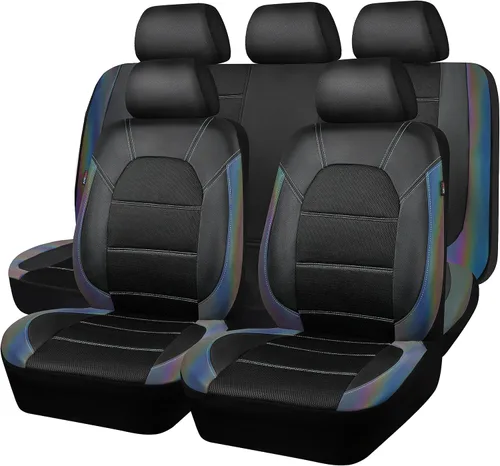 Miniatura 24 de Car Pass - Fundas universales de cuero para asiento de automóvil deportivas que se adaptan a la mayoría de automóviles, SUV, camiones y camionetas