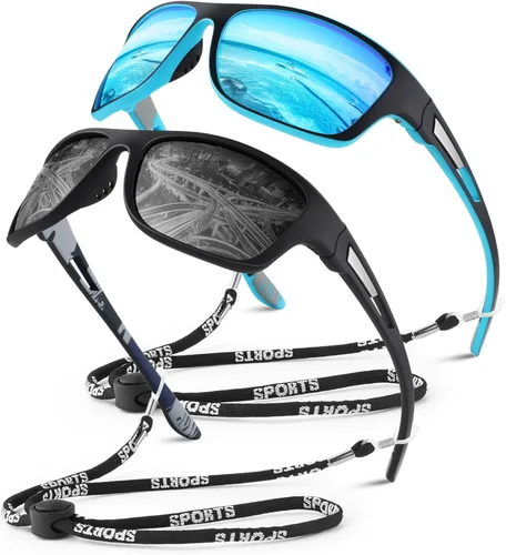 Miniatura 8 de WEAROYO - Gafas de sol polarizadas deportivas para hombres y mujeres, gafas de pesca y conducción rectangulares, protección UV400 Marco C