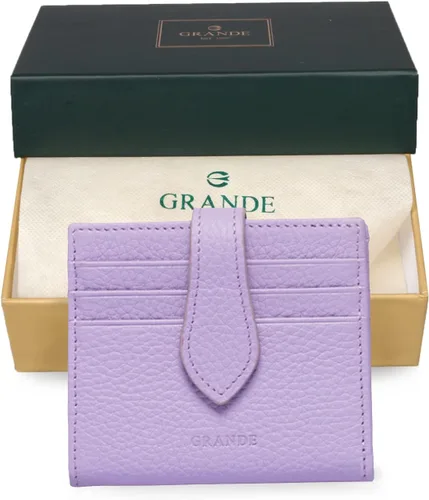 Miniatura 101 de Grande -3803 Cartera unisex, Azul (Iced Blue), Cartera delgada de cuero con cierre a presión pequeño