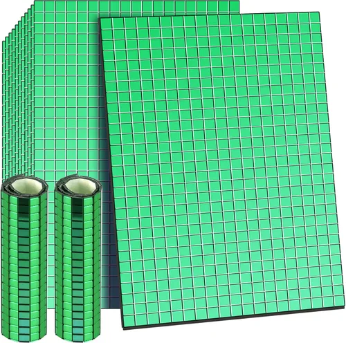 Miniatura 14 de Azulejos de mosaico autoadhesivos para proyectos de manualidades, 0.197 x 0.197 in (plata, 28800 piezas)