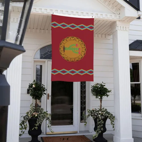 Miniatura 9 de Bandera de Panteera Wayuu de doble cara de 3 x 5 pies, banderas para exteriores, banderas decorativas duraderas para interiores y patio, banderas