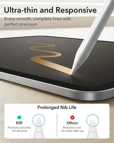 Miniatura 9 de ESR Paper-Feel - Protector de pantalla magnético para iPad A16 de 11ª/10ª generación (11 pulgadas/10.9, 2025/2022), escribe y dibuja como en papel