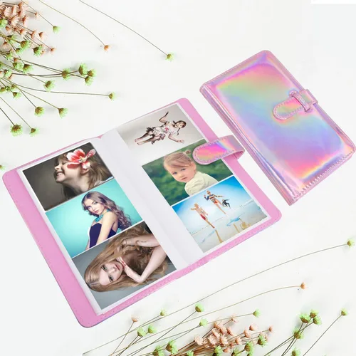 Miniatura 3 de Epicgadget - Álbum de fotos de piel sintética de 96 bolsillos para Fujifilm Instax Mini 11 9 8 90 8+ 26 7s película de cámara instantánea Polaroid