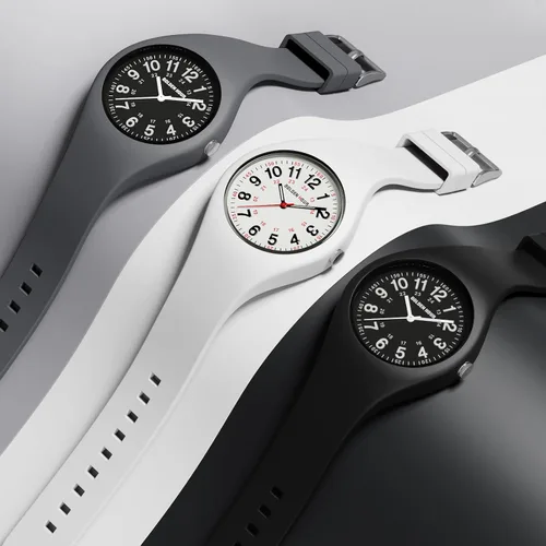 Miniatura 7 de GOLDEN HOUR Relojes deportivos impermeables analógicos unisex para enfermeras, profesionales médicos, estudiantes, esfera militar brillante y fácil