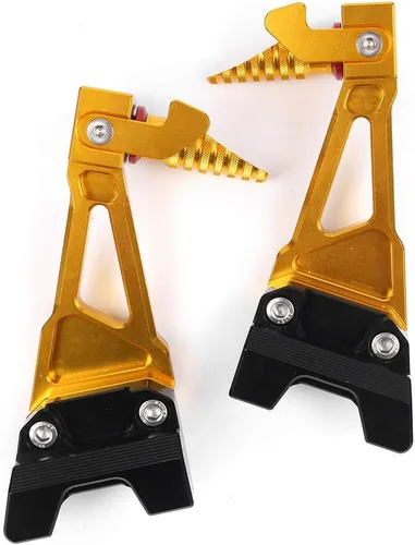 Miniatura 2 de Juego de reposapiés trasero de motocicleta CNC de aluminio para Yamaha YZF-R6 2006-2016, dorado Oro