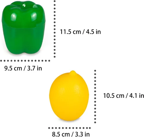 Miniatura 2 de Contenedores de almacenamiento de verduras y frutas para refrigerador, almacenamiento de pimiento verde y limón, contenedores de almacenamiento