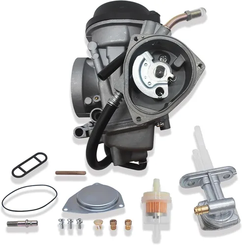 ALL-CARB Repuesto de carburador para Suzuki LTZ400 Quad 2003 2004-2007 con válvula de combustible Petcock