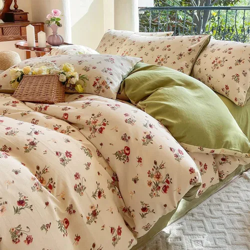 Miniatura 10 de Omelas - Juego de funda de edredón bohemio tamaño Queen, ropa de cama floral boho colorida, edredón súper suave de microfibra, funda de edredón
