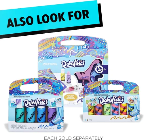 Miniatura 6 de Play-Doh DohVinci On the Go Art Studio - Funda para niños y adolescentes con 5 colores no tóxicos
