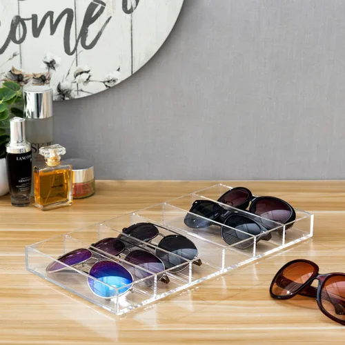 Miniatura 3 de MyGift Acrylic Sunglass Organizer,Glasses Holder,Sunglass Holder,Eyeglass Case Storage,Display Tray Drawer,Eyewear, Jewelry, Makeup