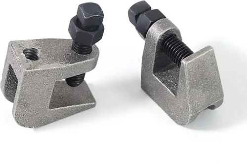 Miniatura 6 de Abrazadera de haz superior, abrazadera de varilla de seguridad de hierro UNC 1/2", abertura de mordaza de 3/4", abrazadera de haz para montaje