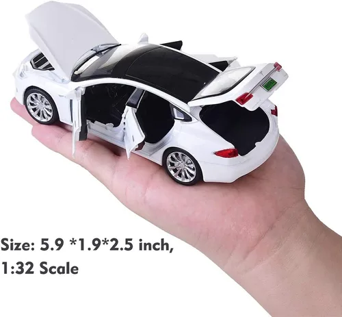 Miniatura 4 de gidoyi Modelo de Coche de Juguete S Modelo de Aleación Vehículos de Juguete de tracción hacia atrás Escala 1/32 Juguetes de Coche para Niños Negro