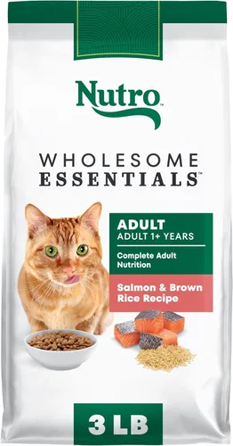Miniatura 12 de Nutro Wholesome Essentials Alimento seco para gatos adultos, receta de pollo y arroz integral, bolsa de 3 libras