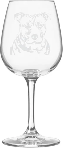 Miniatura 169 de Copa de vino de 12.75 onzas con diseño de perro grabado