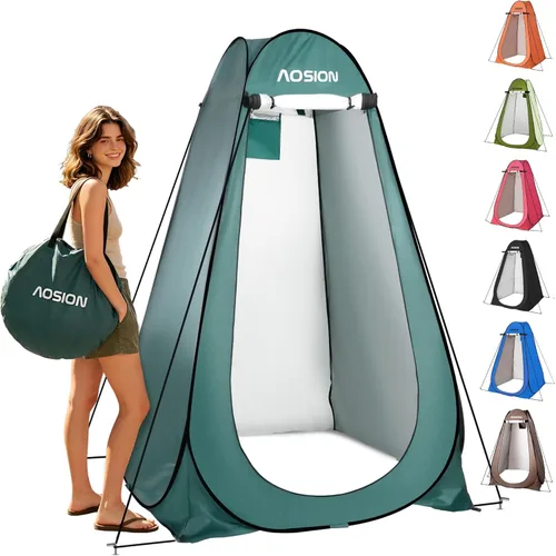 Pop Up Privacy Shower Tent, Portable Changing Dressing Room with Carry Bag, Waterproof Sun Shelter for Camping, Beach, Hiking & Outdoor Activities.