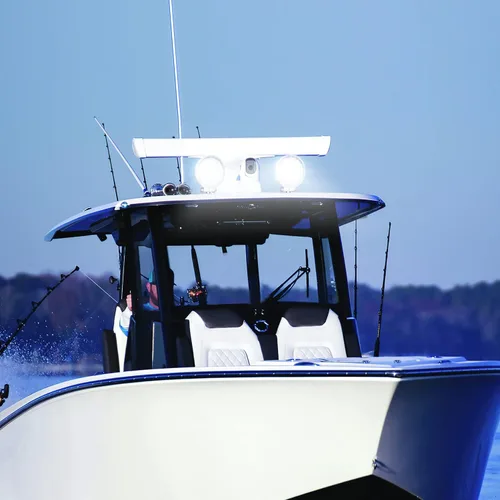 Miniatura 6 de Nilight Focos LED Marinos 2 Piezas 4.5 Pulgadas 42W 4200LM Luz Redonda Blanca Haz de Inundación Pontón Barco Cubierta Muelle Luces para Pesca LED