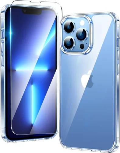 Miniatura 1742 de FNTCASE Funda para iPhone 13 Pro-Max: Fundas magnéticas transparentes compatibles con Magsafe Slim anti amarillamiento protección contra caídas
