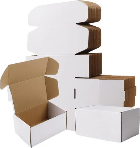 Miniatura 19 de BIOBROWN Cajas de cartón corrugado de 6 x 4 x 3 pulgadas, paquete de 50 cajas pequeñas para embalaje, cajas de envío para pequeñas empresas, negras