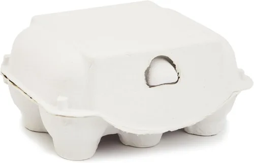 Miniatura 6 de Juvale Media docena de cartones de huevos, paquete de 20 cartones reutilizables de pulpa comprimida para manualidades y mercados, color blanco