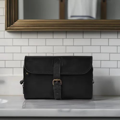 Miniatura 7 de LEATHER VILLAGE DOPP-3, Negro