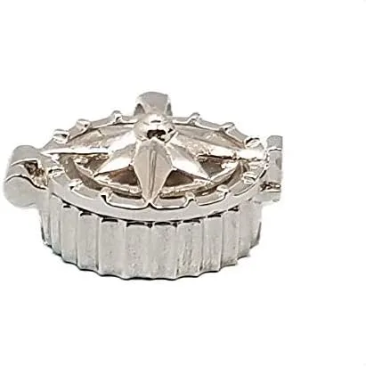 Miniatura 4 de Stanley London Medallón de plata de ley con brújula de trabajo, Metal